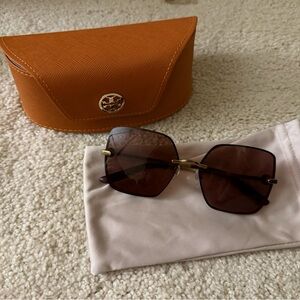 Tory Burch Miller Oversized Square Sunglasses